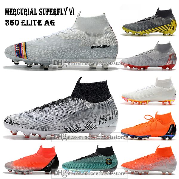 Мужские футбольные бутсы с высоким топом LVL UP Superfly 6 Elite AG Футбольные бутсы CR7 Mercurial
