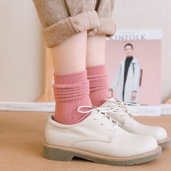 

winter worm socks for woman cotton harajuku fuzzy frilly women sheer korean art sock fashion design aesthetic, Black;white