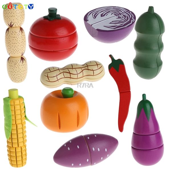 

wooden cutting vegetable chopping pretend play educational toy gift for kid-twfi