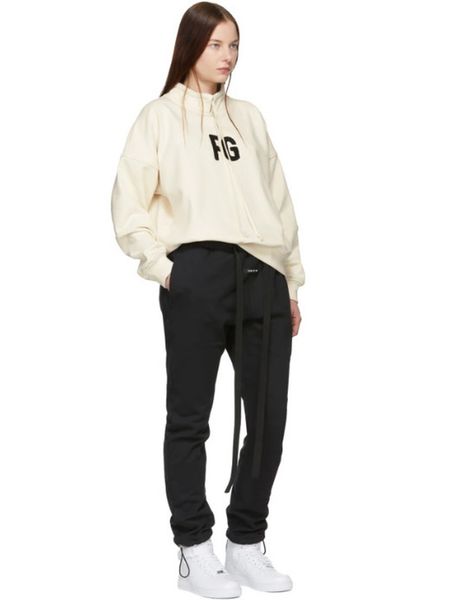 

new pants fog jerry black streamer trousers elastic band design terry trousers mens pants fashion spring dropshipping