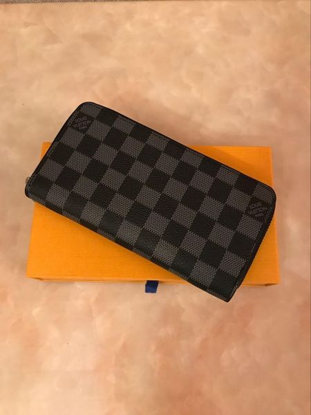 

2019 wholesale fashion ladies long wallet multicolor coin purse card case original box women classic zip bag05ab, Red;black