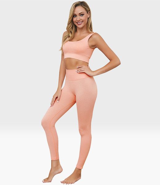 

energy seamless yoga set gym workout clothes women stretchy wireless sports bra scrunch booty leggings 2 piece suits, White;black