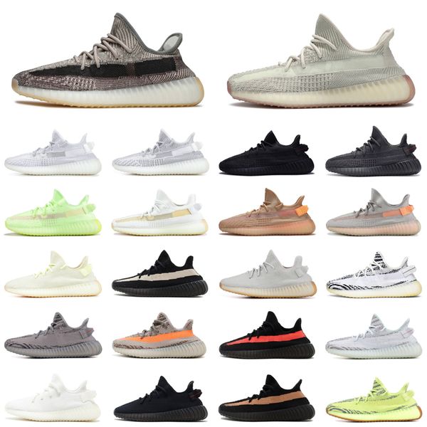 

kanye west running shoes zyon cream butter zebra hyperspace cloud white lundmark reflective bred women mens trainers sports sneakers 36-48