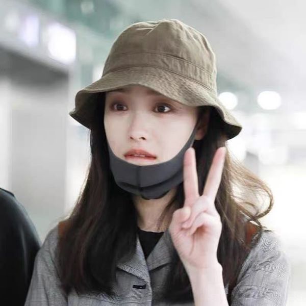 

ni ni fisherman female tide brand basin bucket bucket sun hat all-match basin hat, Blue;gray