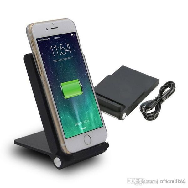 

2019 3 coils foldable wireless charger fast qi wireless charging pad all qi-enabled devices with package