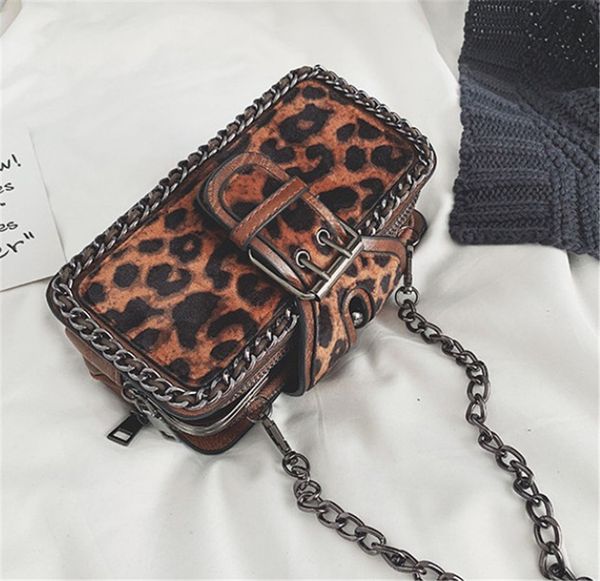 

women bag new fashion casual leopard chain shoulder cross body small square bag ph-cfy20052658