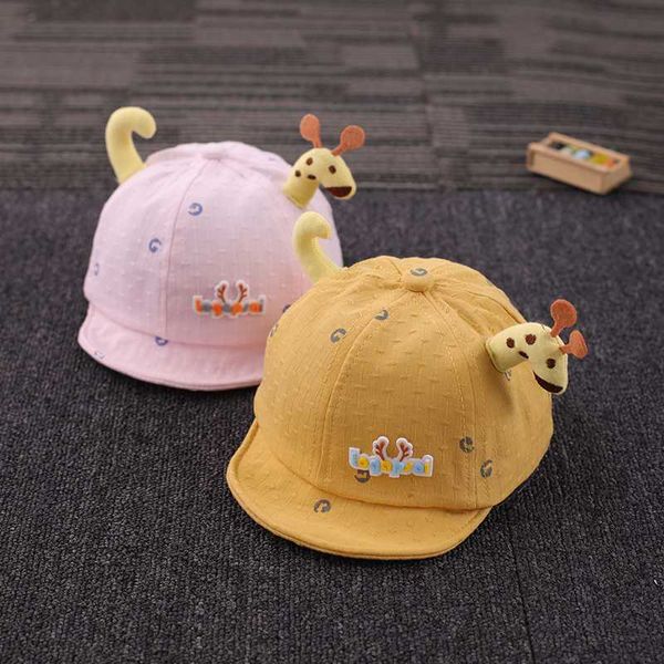 

baby hat spring and autumn thin section cap cute baseball cap summer, Yellow