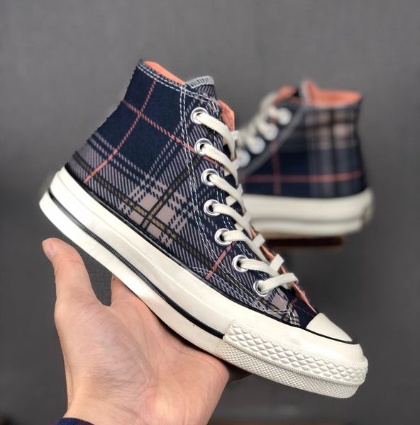 

hight quality new 1970s high sports stars lattice classic designer canvas shoe sneakers men's women's casual shoes