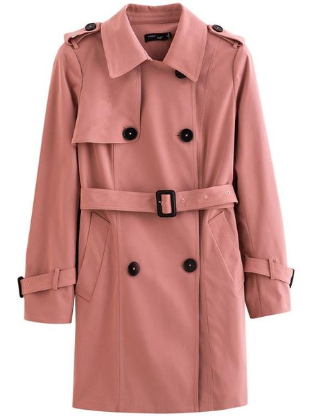 

2020 new spring autumn women trench coat for women coat windbreaker long coats overcoat pp440, Tan;black