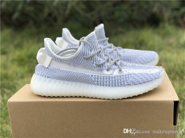 

v2 3m reflecadidas yetive ef2367 reflective static grey white men women running shoes sneakers with original box, Blue;gray