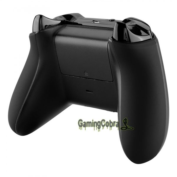

soft touch black side rails panel replacement part for xbox one s / xbox one x game controller - sxoj0120