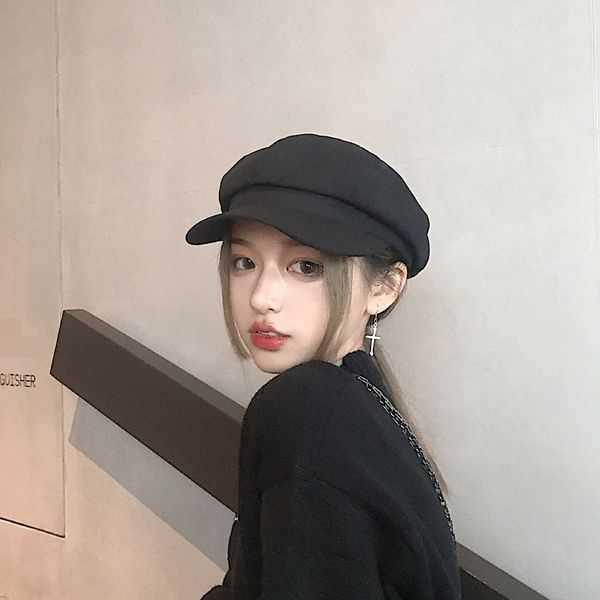 

новое прибытие дизайнерская женская шапка класса люкс береты для женщин твердые шляпы с куполом фирменные шапки с 5 цветами высококачественн, Blue;gray