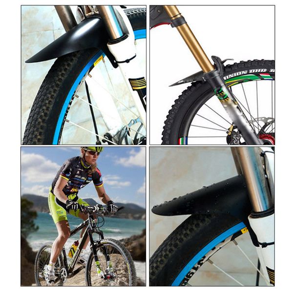 

bike accessories 1pair bicycle lightest mtb mud guards tire tyre mudguard for bicycle front fork fenders black c17