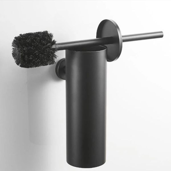 

toilet brush holder brushed nickel/black stainless steel wall-mounted bathroom new-style toilet scrub cleaning brush holder