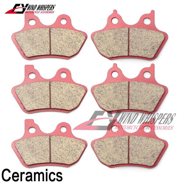 

motorcycle ceramic front rear brake pads for touring electra street glide dyna sportster xl883 1200 road king fat boy bob