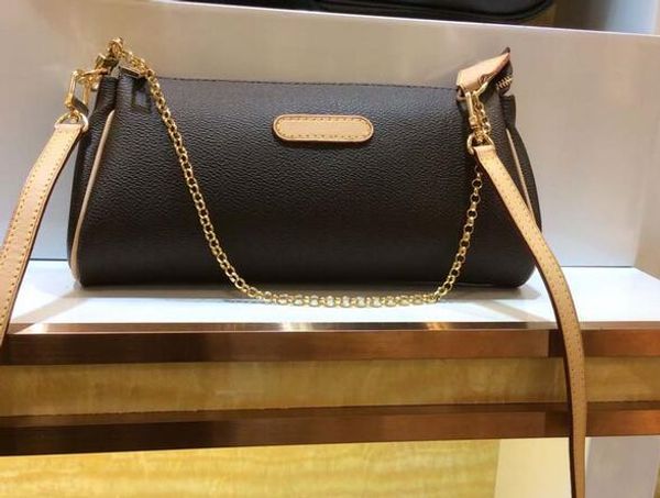 

new woxk fashion metis genuine leather woman small clutch favorite eva bag shoulder strap chain bag ing