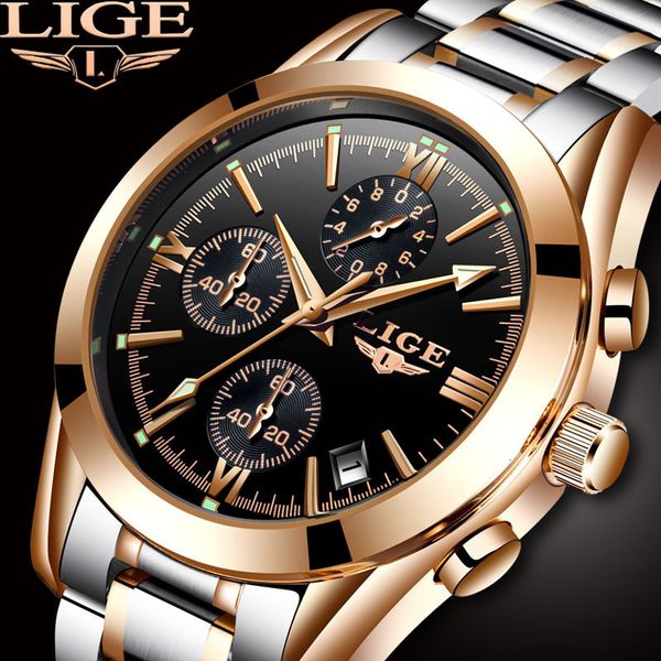 

man watch quartz motion geneva steel bring wrist function fashion mechanical sport casual chronograph watches master genuine wristwatches, Slivery;brown