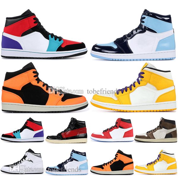 

1 og travis scotts basketball shoes mens women spiderman chicago unc homage to home what the white silver men sports designer sneakers