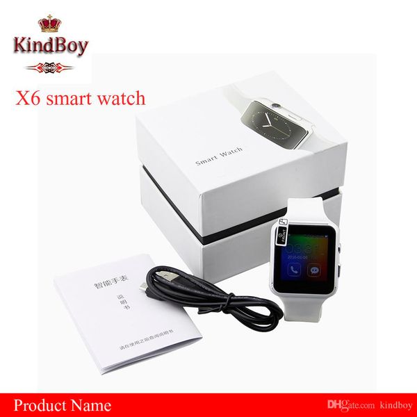 

Smartwatch curved creen x6 mart watch bracelet phone with im tf card lot with camera for am ung android martwatch