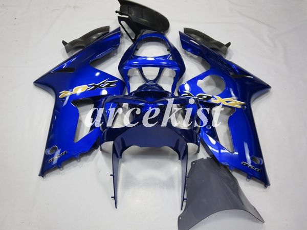 

мотоцикл новый abs инъекция полный комплект обтекатели, пригодный для kawasaki ninja zx-6r 2003 2004 03 04 636 zx6r кузовостроение набор син