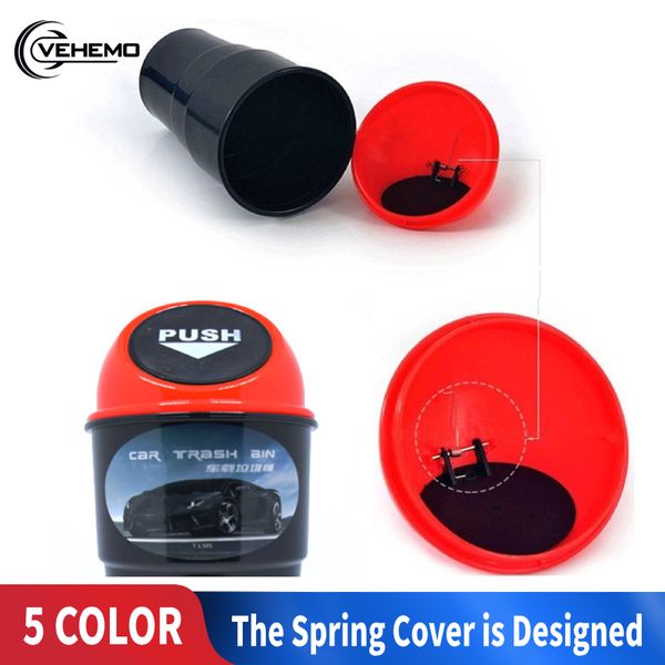 

self-slip flip car trash can car mini for can