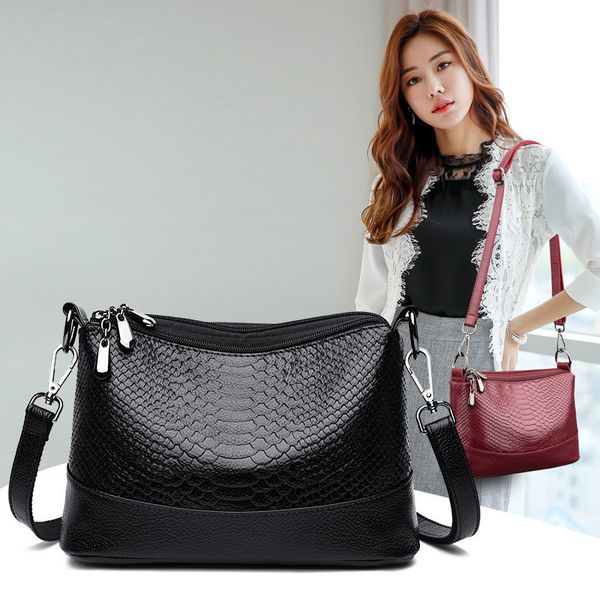 

alligator handbags women bags crocodile pattern quality leather female shoulder bags ladies messenger hand
