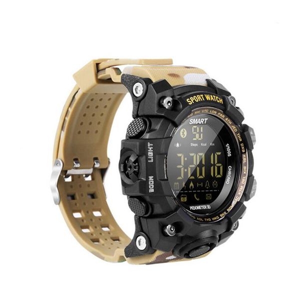 EX16S Smart Watch Bluetooth Водонепроницаемые IP67 Smart Wwatch Relogios Шаговые шнурные часы FSTN Bracelet FSTN для iPhone Android Watch