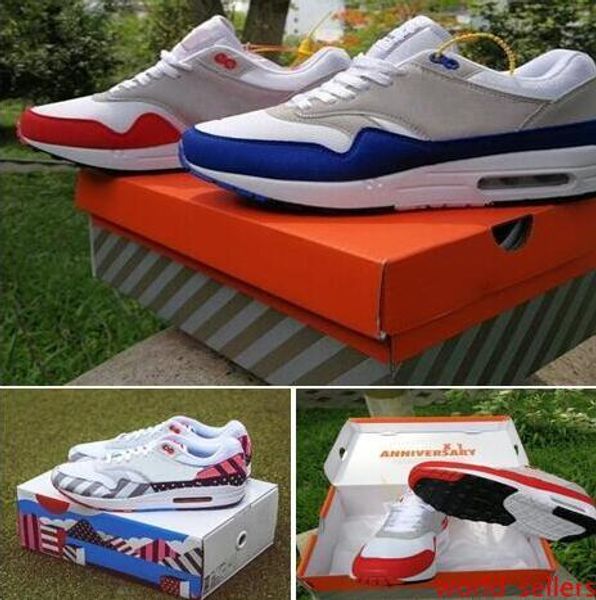 

with original atmos 87 anniversary 1 piet parra 87 premium 1 deluxe watermelon white blue black running shoes sneaker with 36-46
