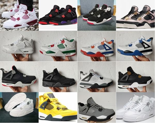 

2019 new bred 4 4s iv what the cactus jack laser wings mens basketball shoes denim blue eminem pale citron men sports designer sneakers