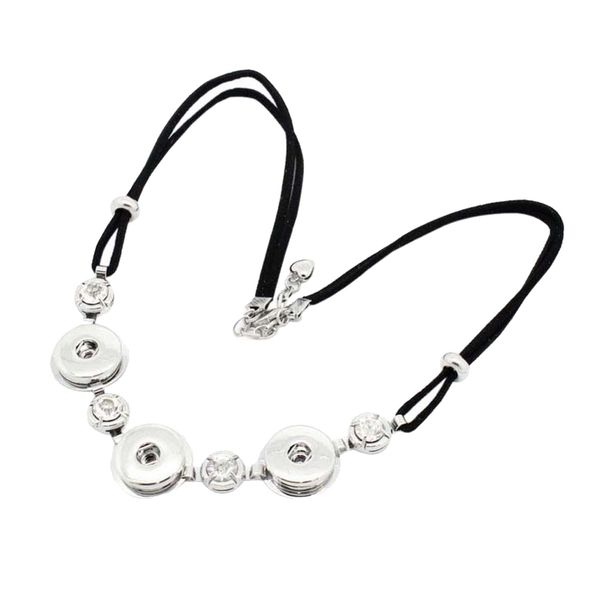 

pendant necklace with crystal charms noosa style, Silver