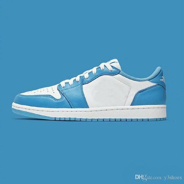 

1 x sb dunk low pro og qs skateboard shoes blue white unc designer sport sneakers basketball shoes