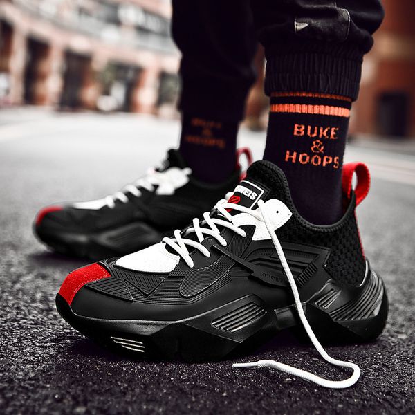 

fashion men's hip hop street dance shoes white high sneakers autumn winter casual leather shoes boys zapatos hombre