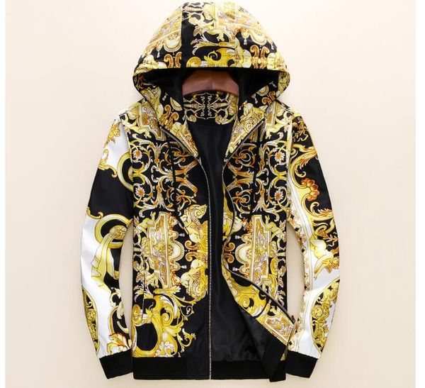 

Новый бренд Medusa Мужская куртка на молнии с 3D-принтом Жаккардовый жакет с эластичн