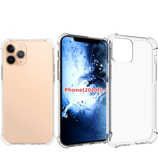 1,5 mm TPU-Telefonhülle, Anti-Fingerabdruck, transparente, stoßfeste Handyhülle für iPhone 12 11 Pro Max 8 SE LG Google Moto