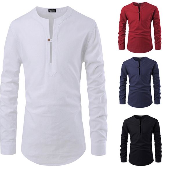 

men's shirt - solid colored patchwork button down collar black, White;black
