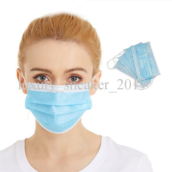 

7339044 ship 2020 dhl disposable face masks 3-layers mouth anti-dust pm2.5 safety masks face masks outdoor proof part