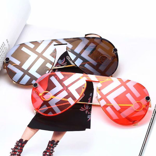 

2019 brand fashion designer sunglasses women men big frame fashion sun glasses goggles retro sunglasses women vintage sunglasses 7colors, White;black