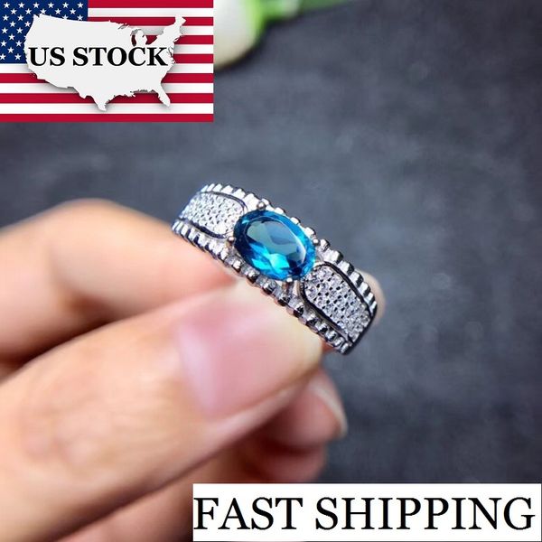 

us stock sri lanka sapphire engagement rings, ring silver 925 women, lady's certified 5*7mm gemstone wedding jewelry fj217, Golden;silver