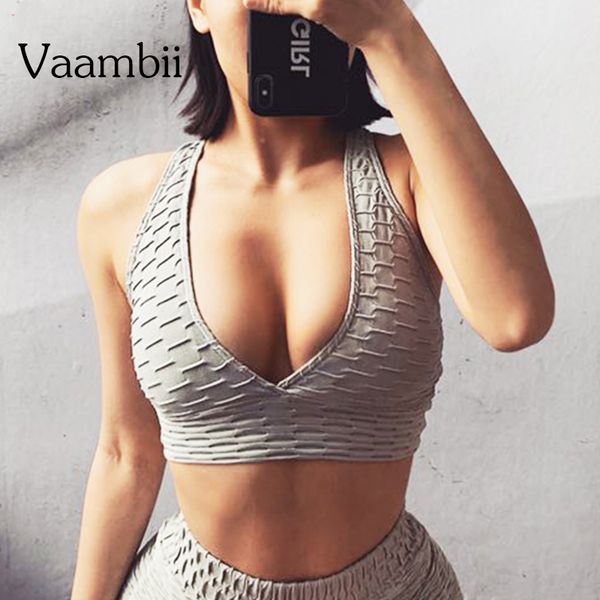 

sports women padded yoga bras underwear ruched push up brassiere tank sport bra sportswear crop active wear, White;black