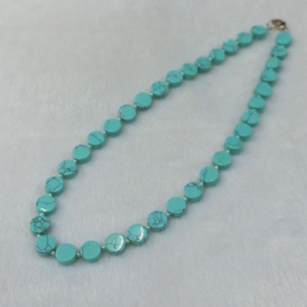 

3pcs natural stone quartz green turquoises hand-woven bohemia choker torque energy treat round abacus beads necklace collar free, Silver