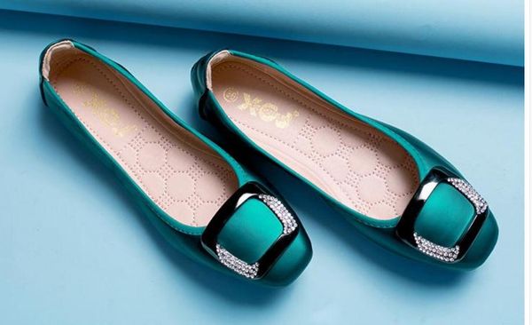 

women's shoes in spring and autumn flat bottom square head @755, Black