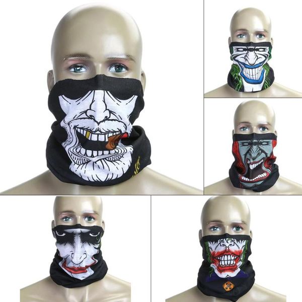 

new outdoor motorcycle halloween skull ghost pattern cycling mask autumn winter face shield scarf moto neck face masks balaclava