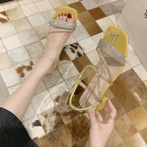 

beige heeled sandals fashion womens shoes 2020 block heels med buckle strap all-match slip-on loafers summer women's black