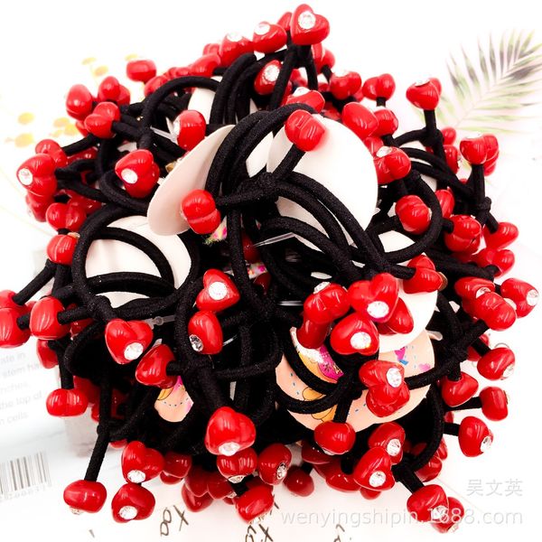 

cherry silicone hair bands elastics hair band assorted colors bebe kid babies elastici per capelli sweet07 uymve