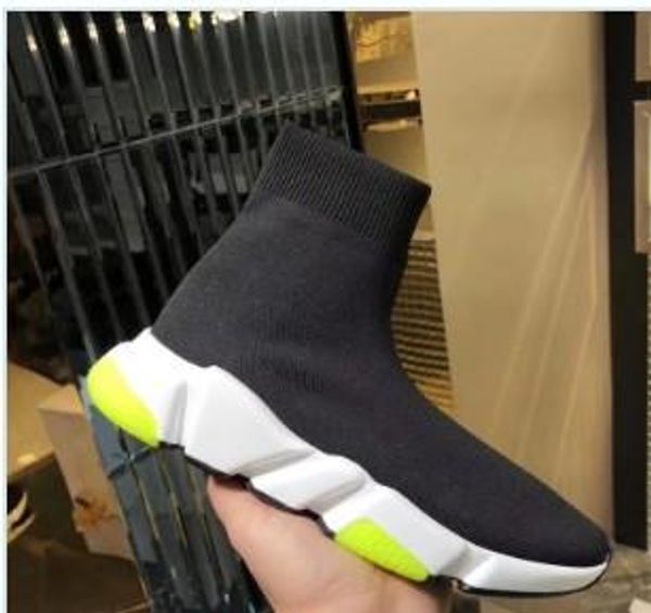 

new designer fashion boot for women & men speed trainer red triple black flat casual shoes sock boot mens sneaker shoe fm03
