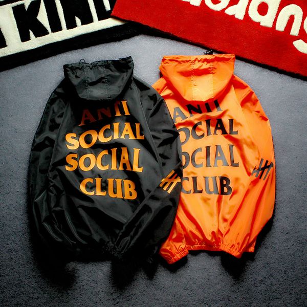 

men jacket coat sunscreen casual mens clothing jackets with letter printed lapel hooded black asc windbreaker streetwear quality, Black;brown