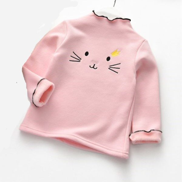 

liligirl spring autumn girls sweater cotton for kids cartoon cat children sweater long sleeve baby blouse toddler clothing, Blue