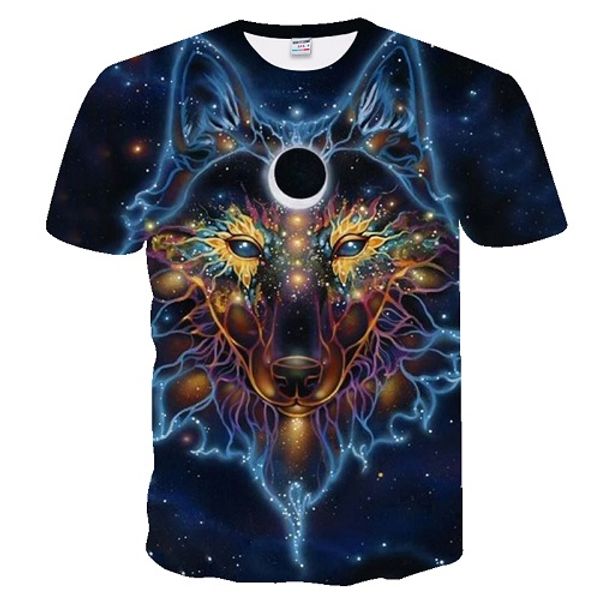 

new brand men t shirt t shirt 3d men fashion wolf graphic t-shirt men boy summer clothing casual tshirt hip &tees, White;black