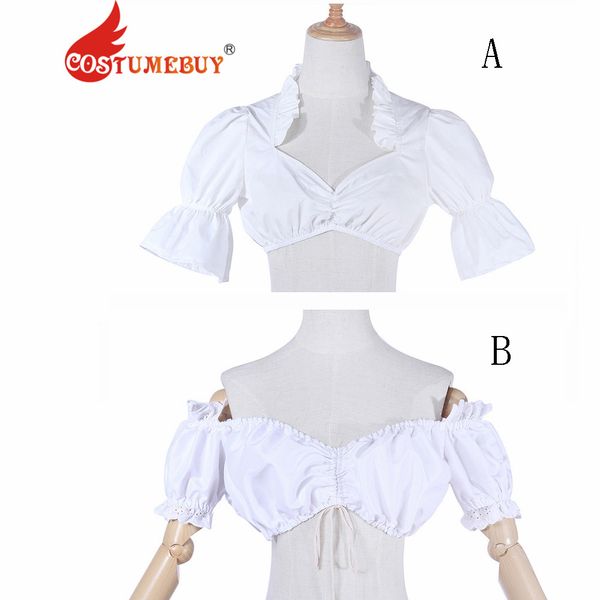 

costumebuy german beer festival cosplay maid white short shirt oktoberfest costume girls women victorian beer suit l920, Black;red