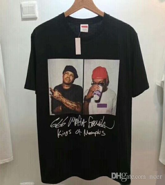 

17ss three six mafia tee box logo tee skateboard tshirt men women cotton casual t-shirt fashion tee, White;black